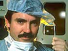 Andreas R. Gruentzig with his balloon catheter